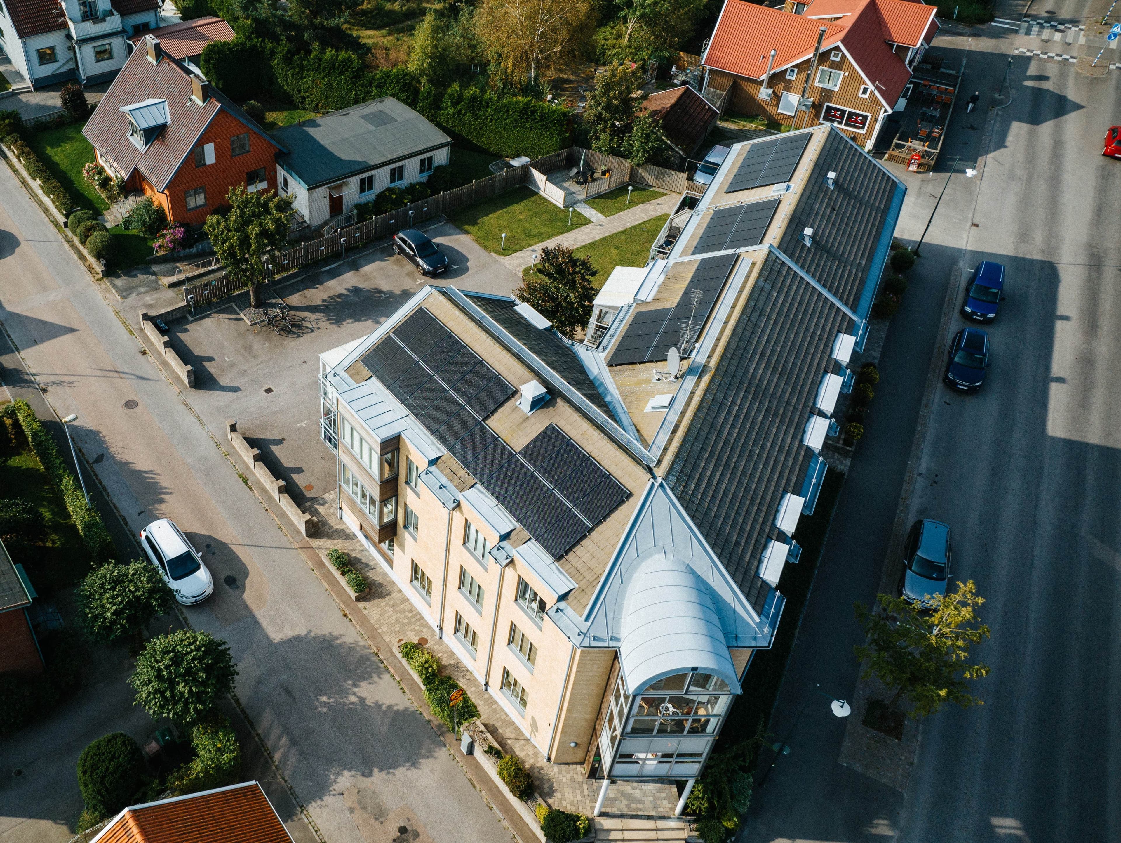 Solceller på en bostadsrättsförening i Halland