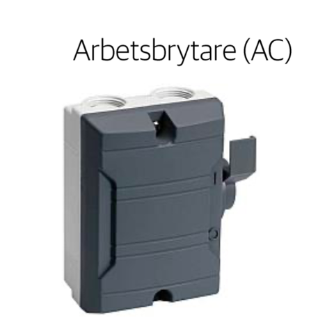 Arbetsbrytare AC på en SMA växelriktare